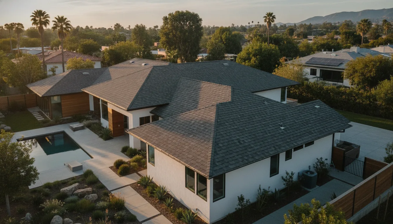 Completed project aerial view