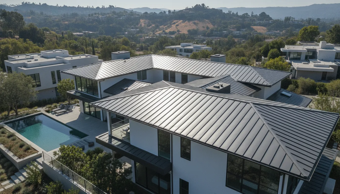 Completed project aerial view