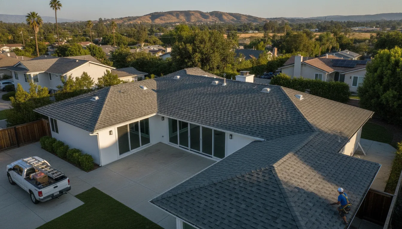 Completed project aerial view