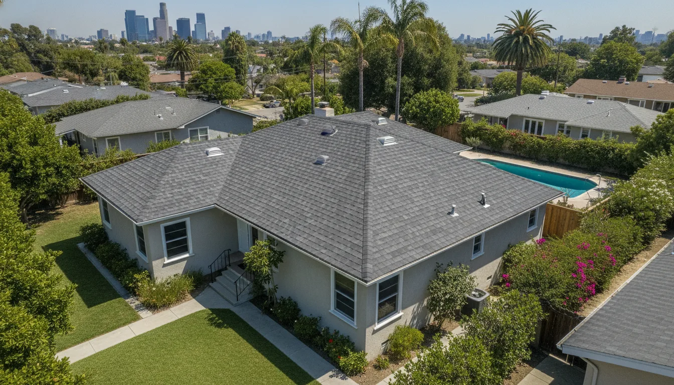 Completed project aerial view