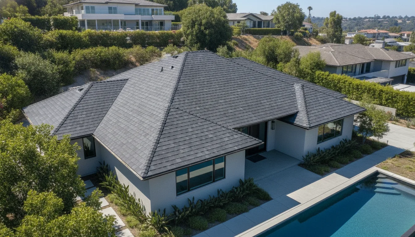 Completed project aerial view