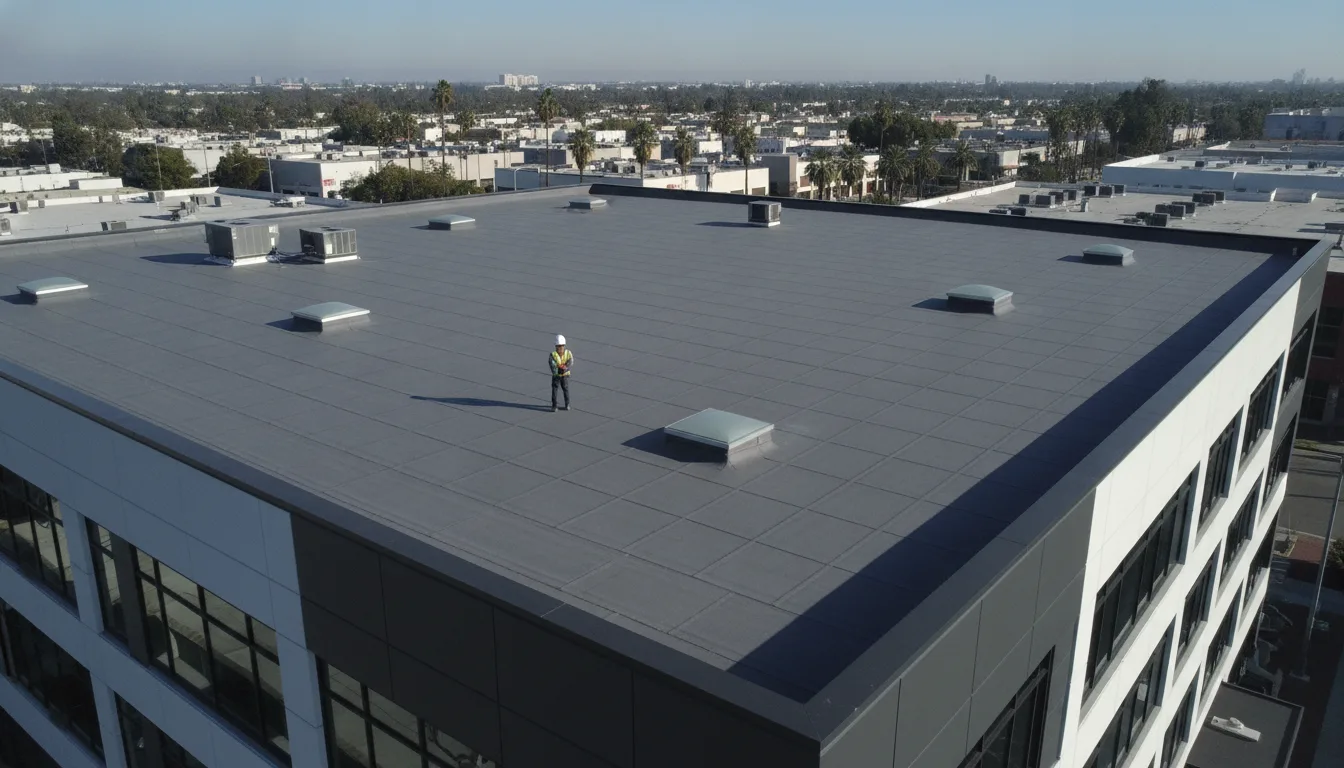 Completed project aerial view