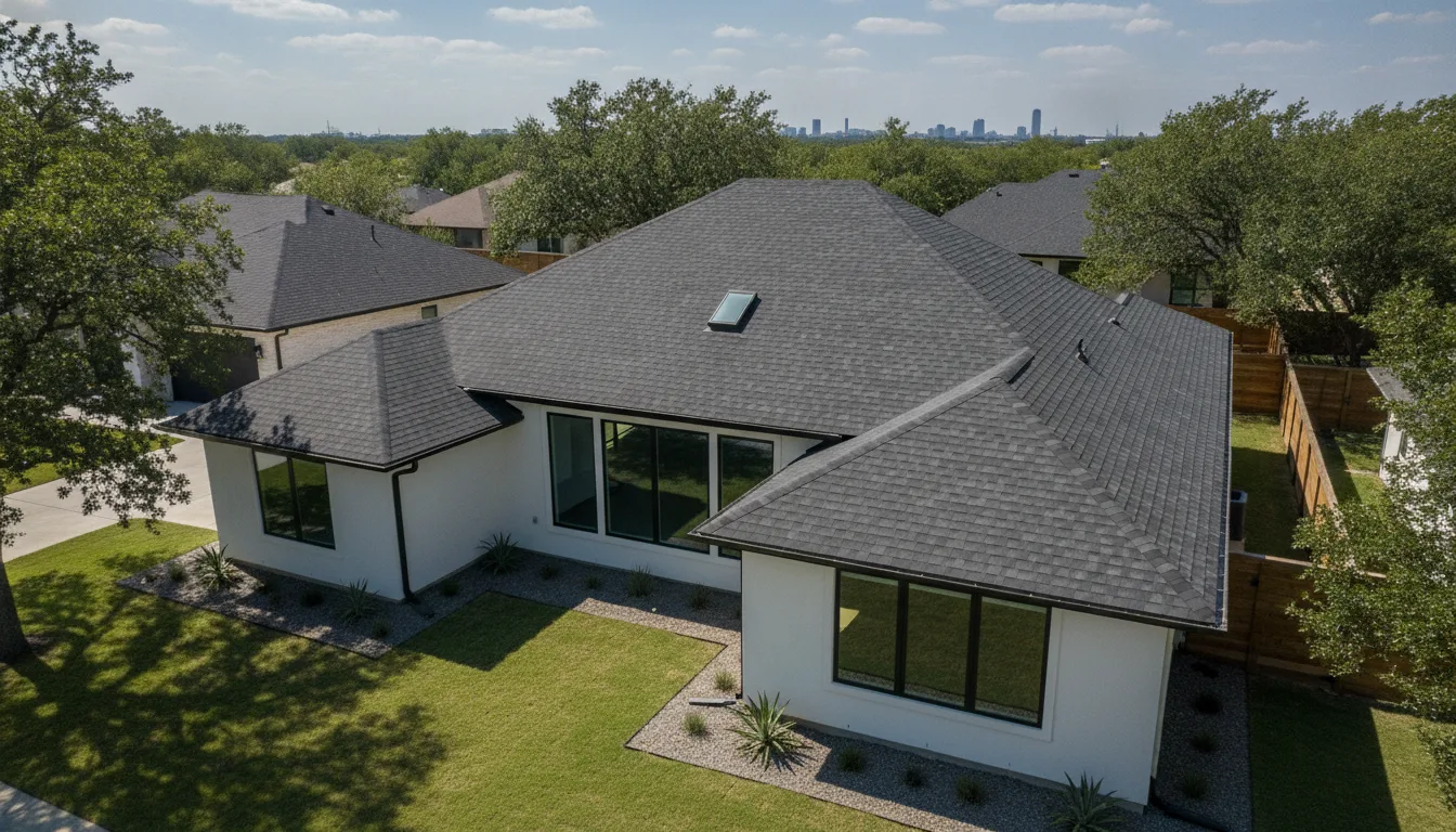 Completed project aerial view