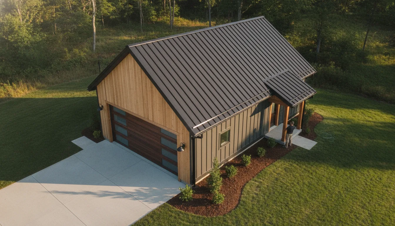 Completed project aerial view