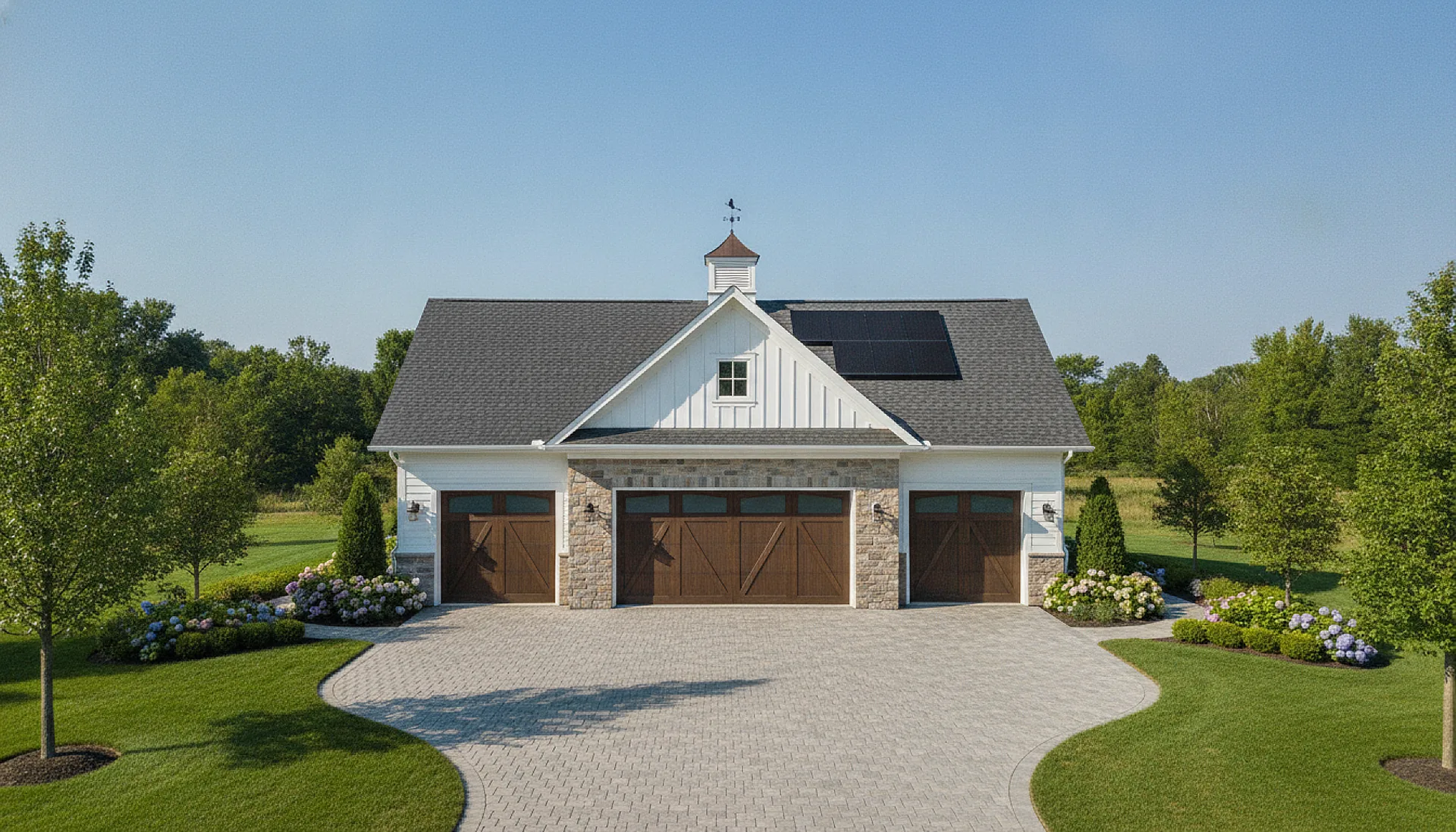Completed project aerial view