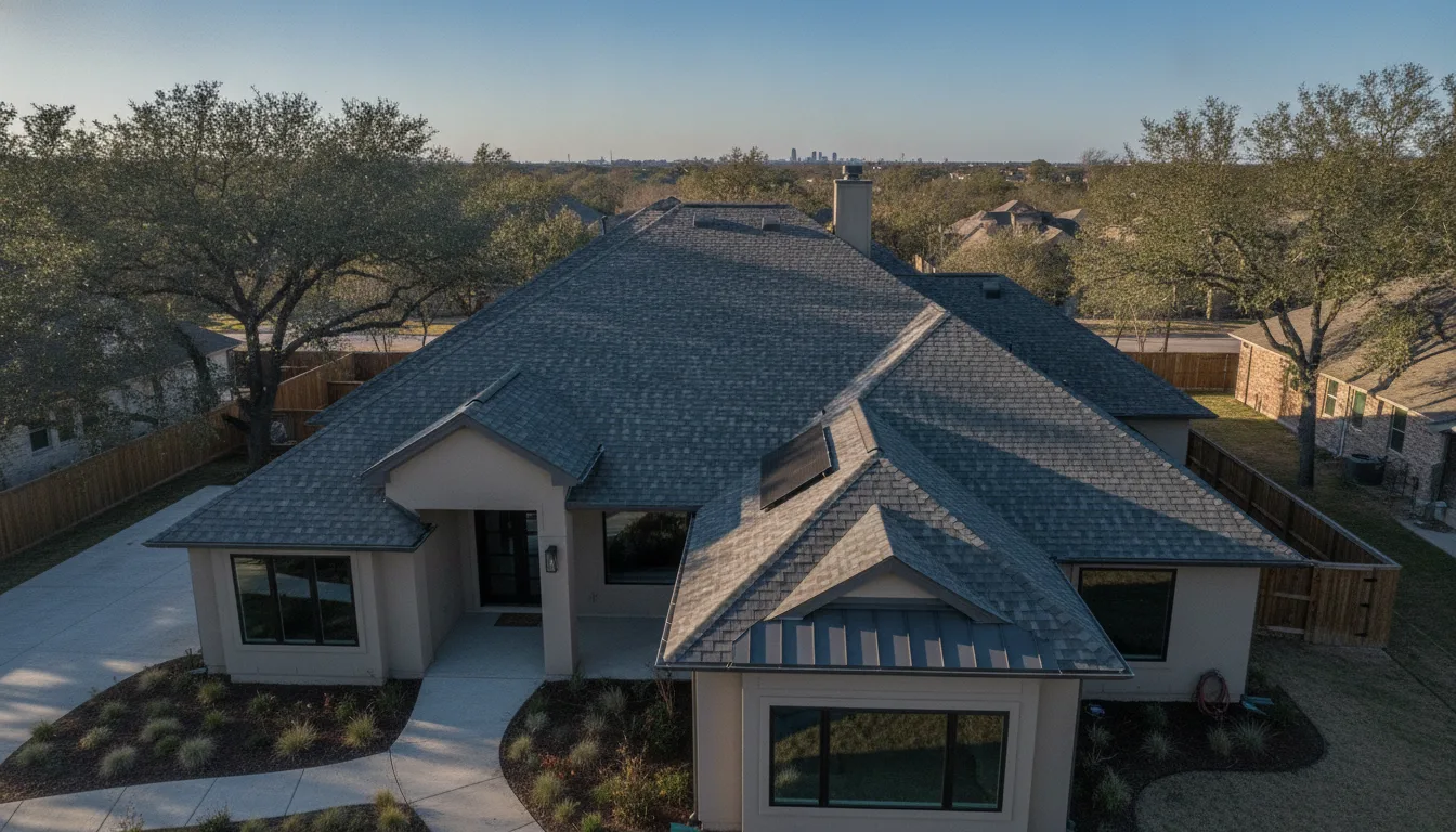 Completed project aerial view