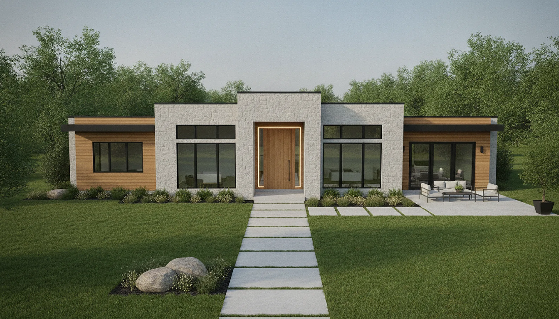 Completed project aerial view