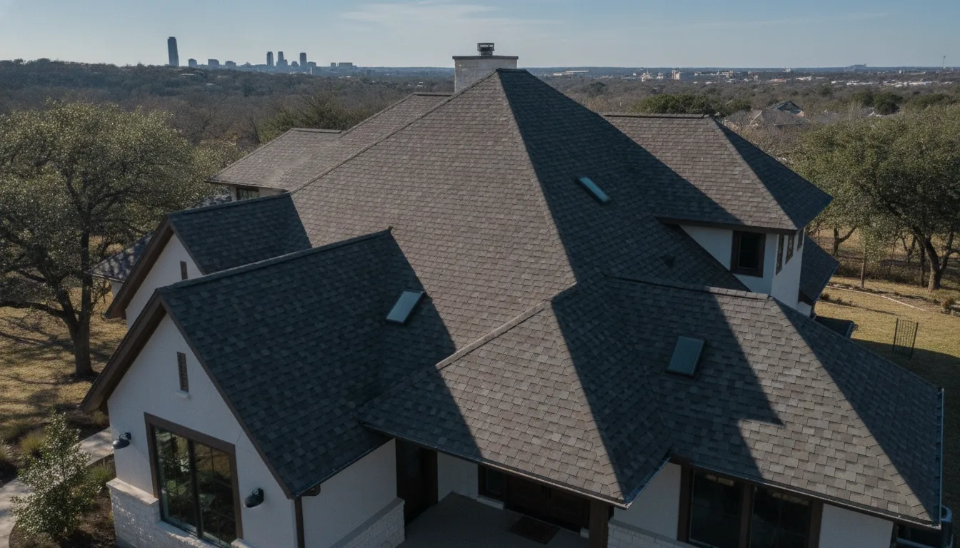 Completed project aerial view