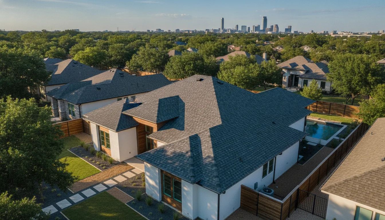 Completed project aerial view