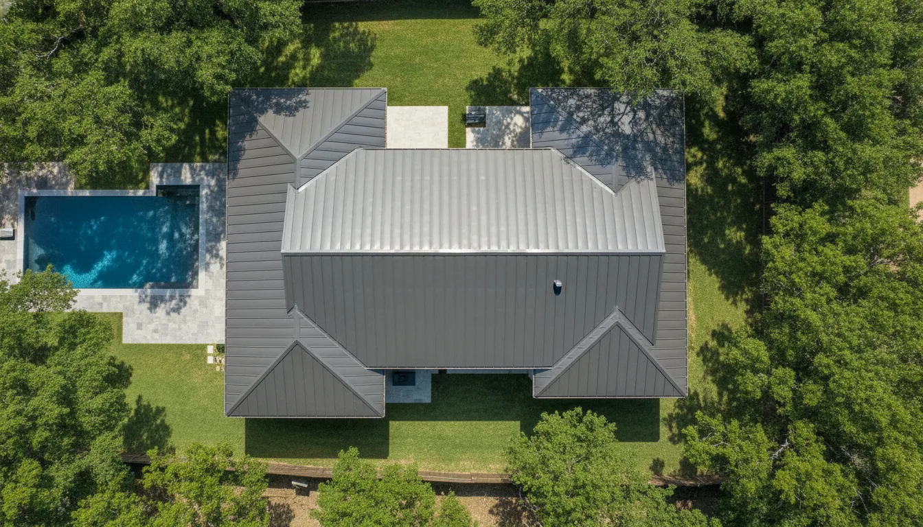 Completed project aerial view