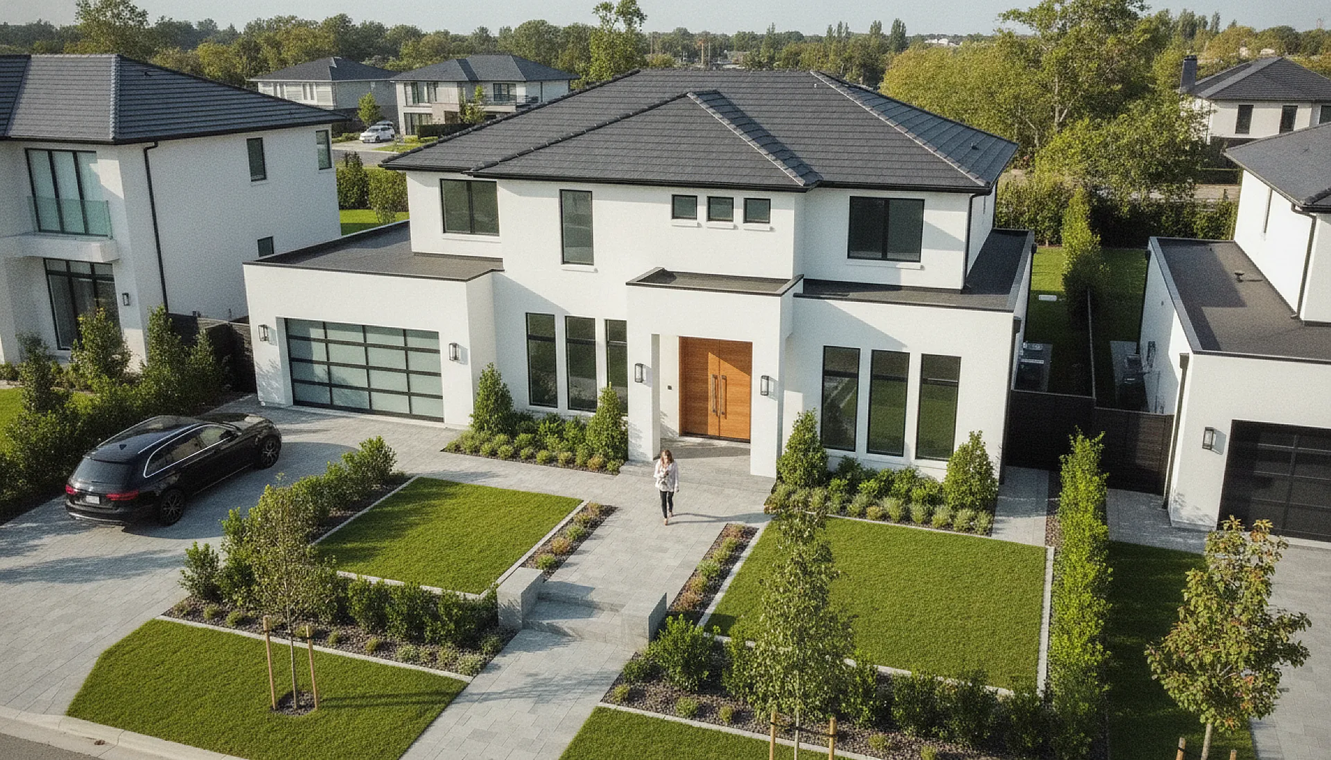 Completed project aerial view