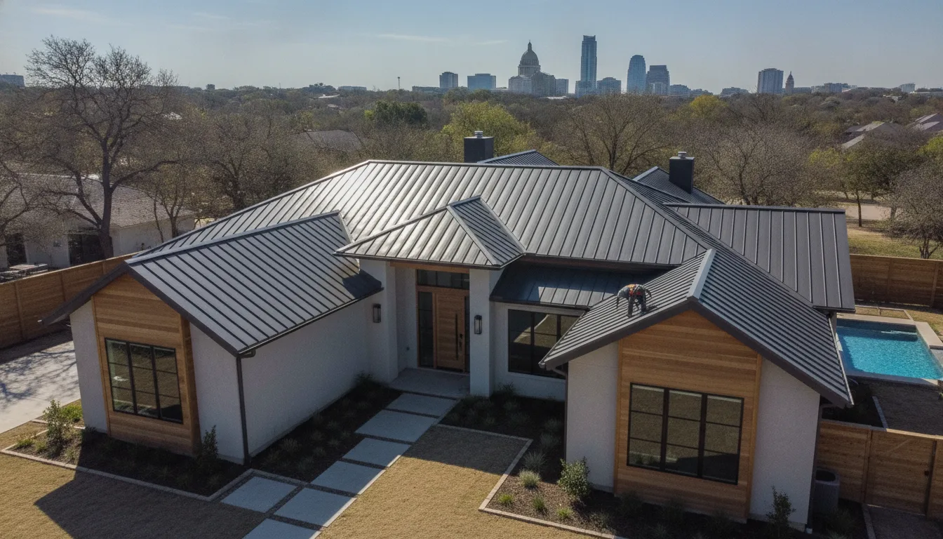 Completed project aerial view