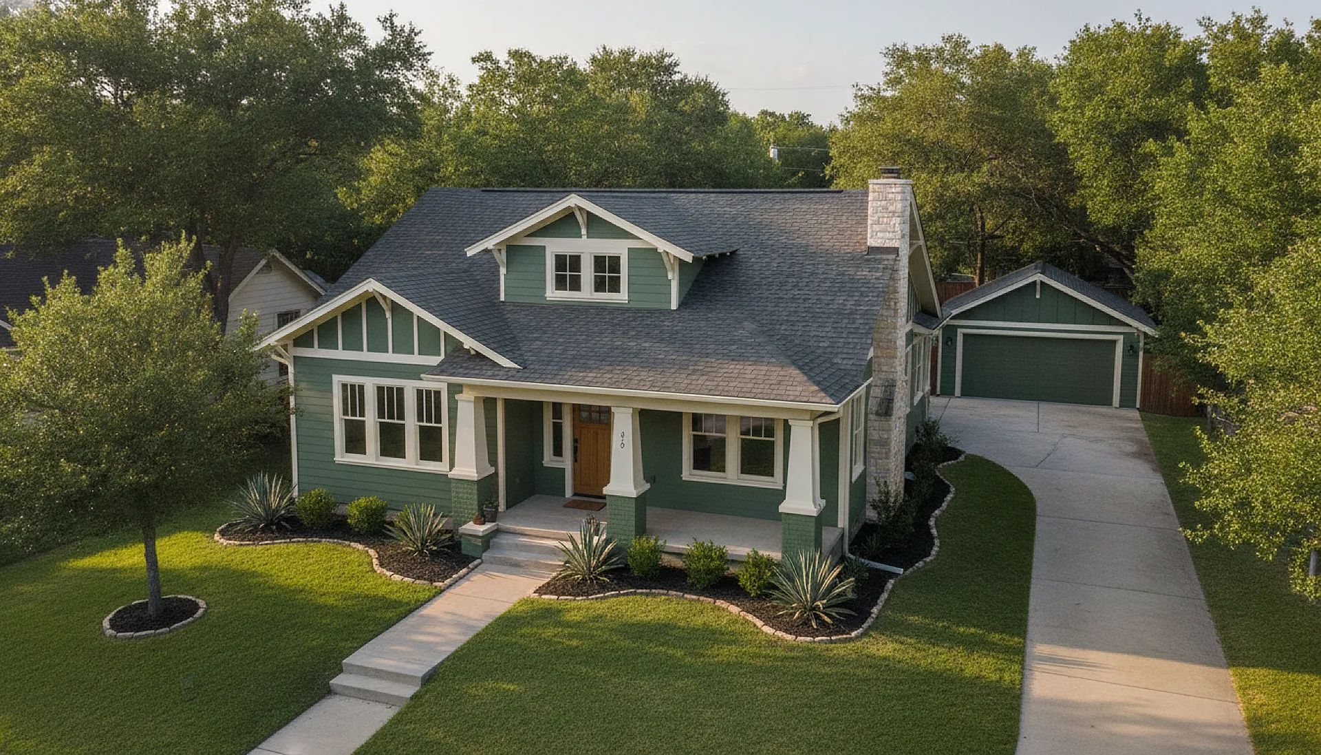 Completed project aerial view