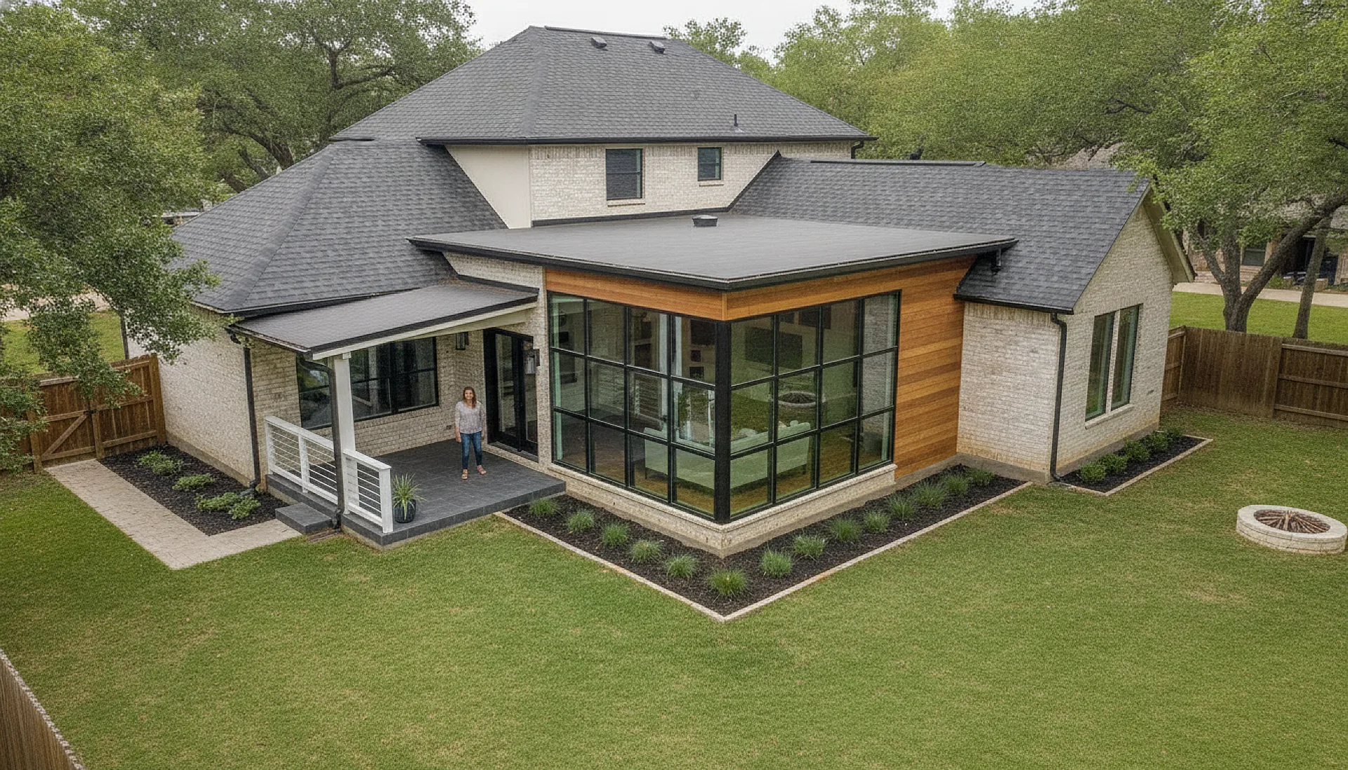 Completed project aerial view