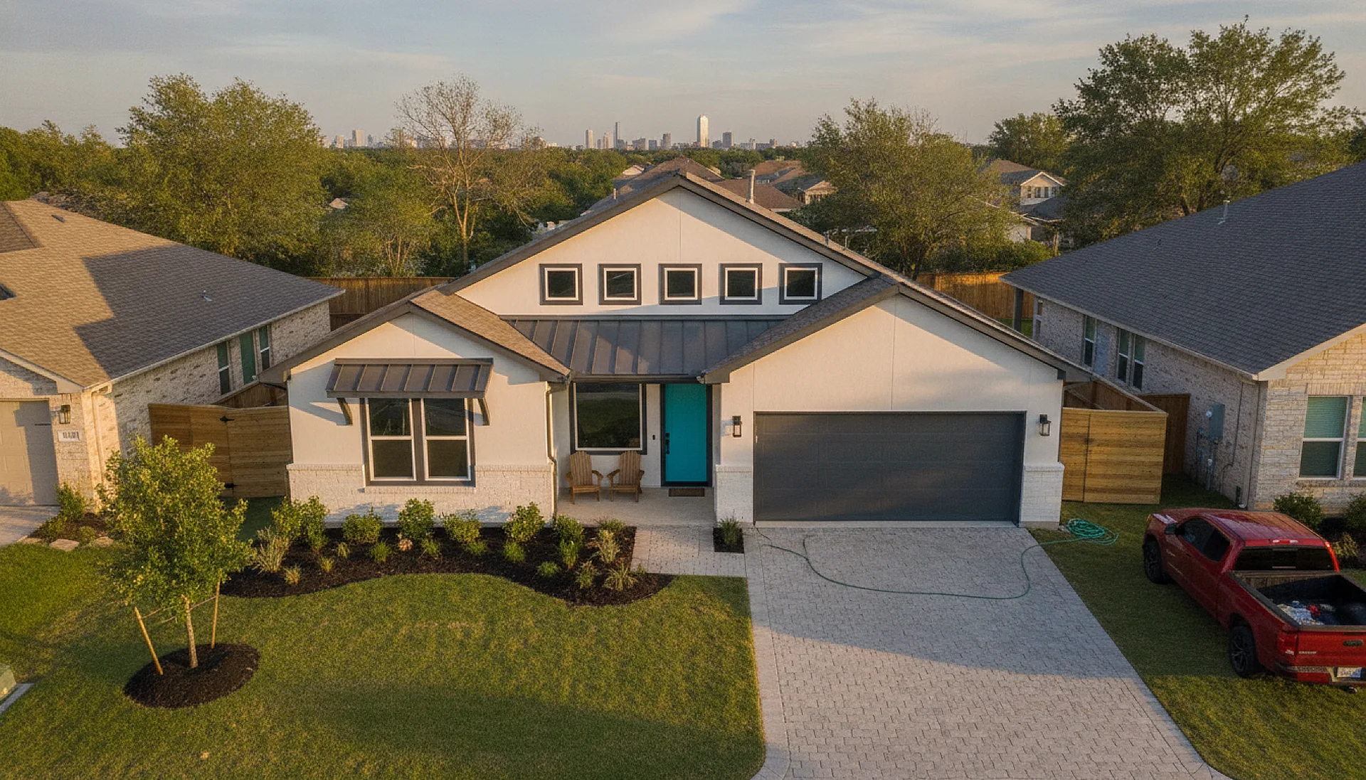 Completed project aerial view