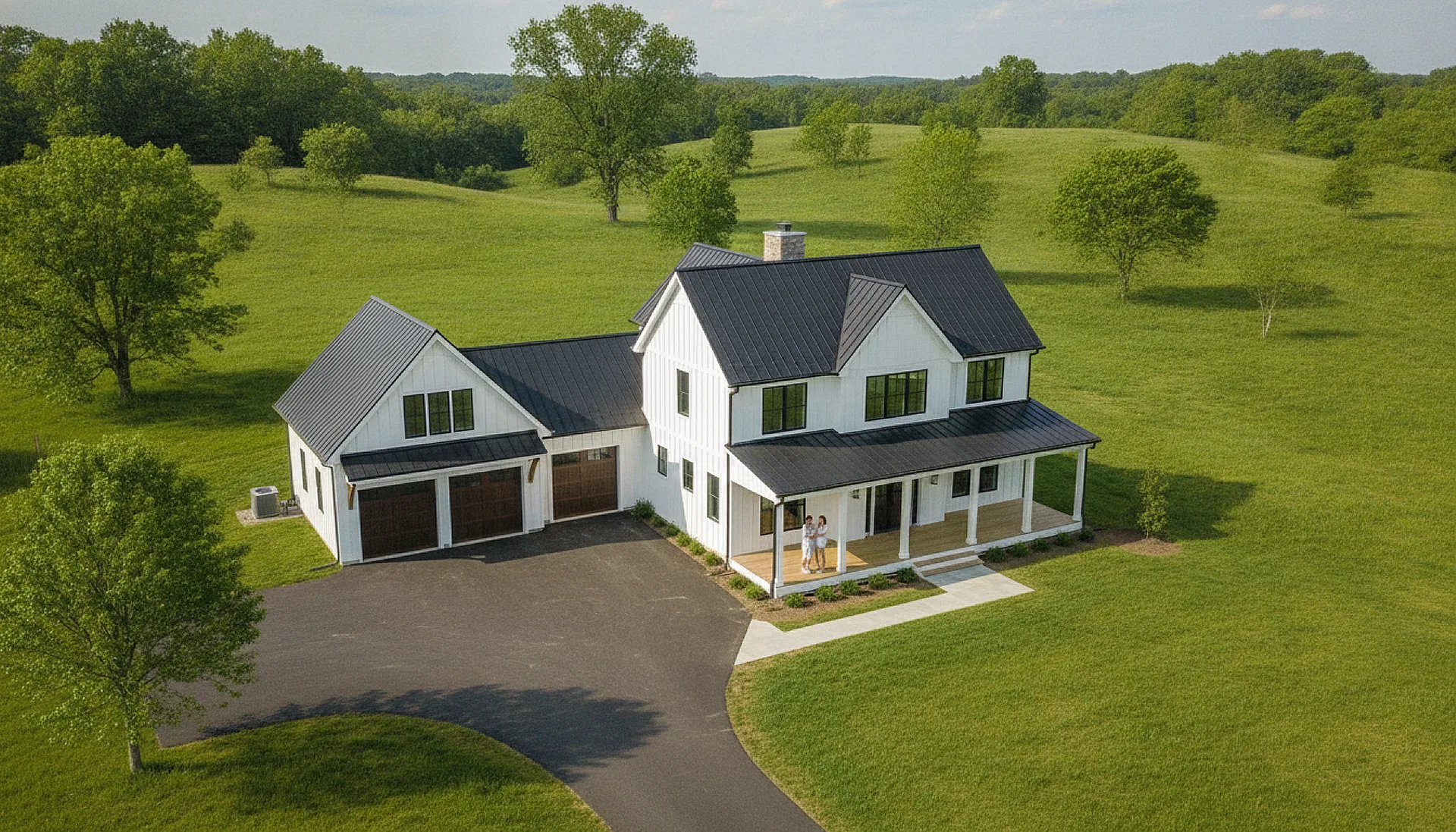 Completed project aerial view