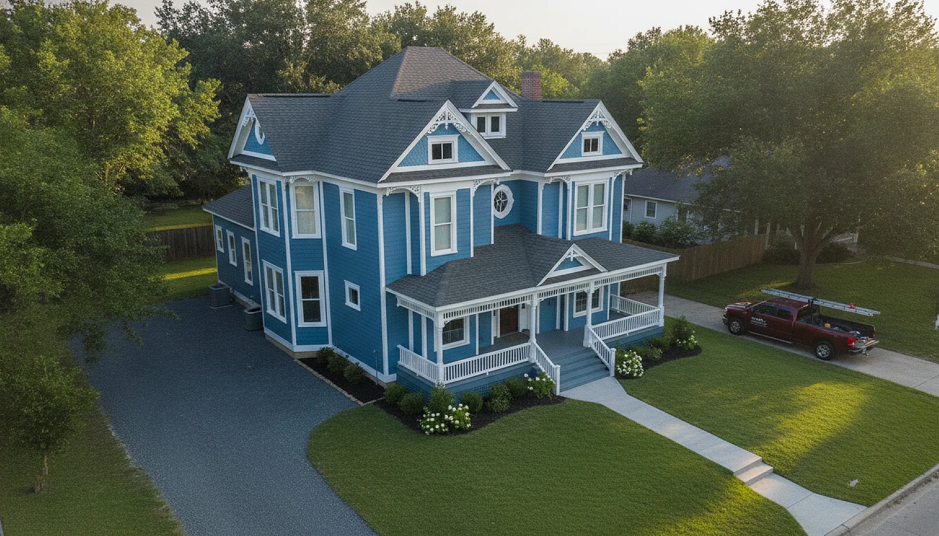 Completed project aerial view