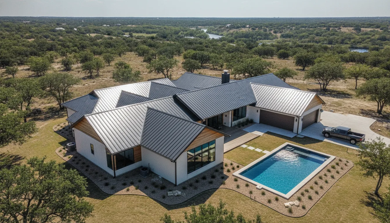 Completed project aerial view