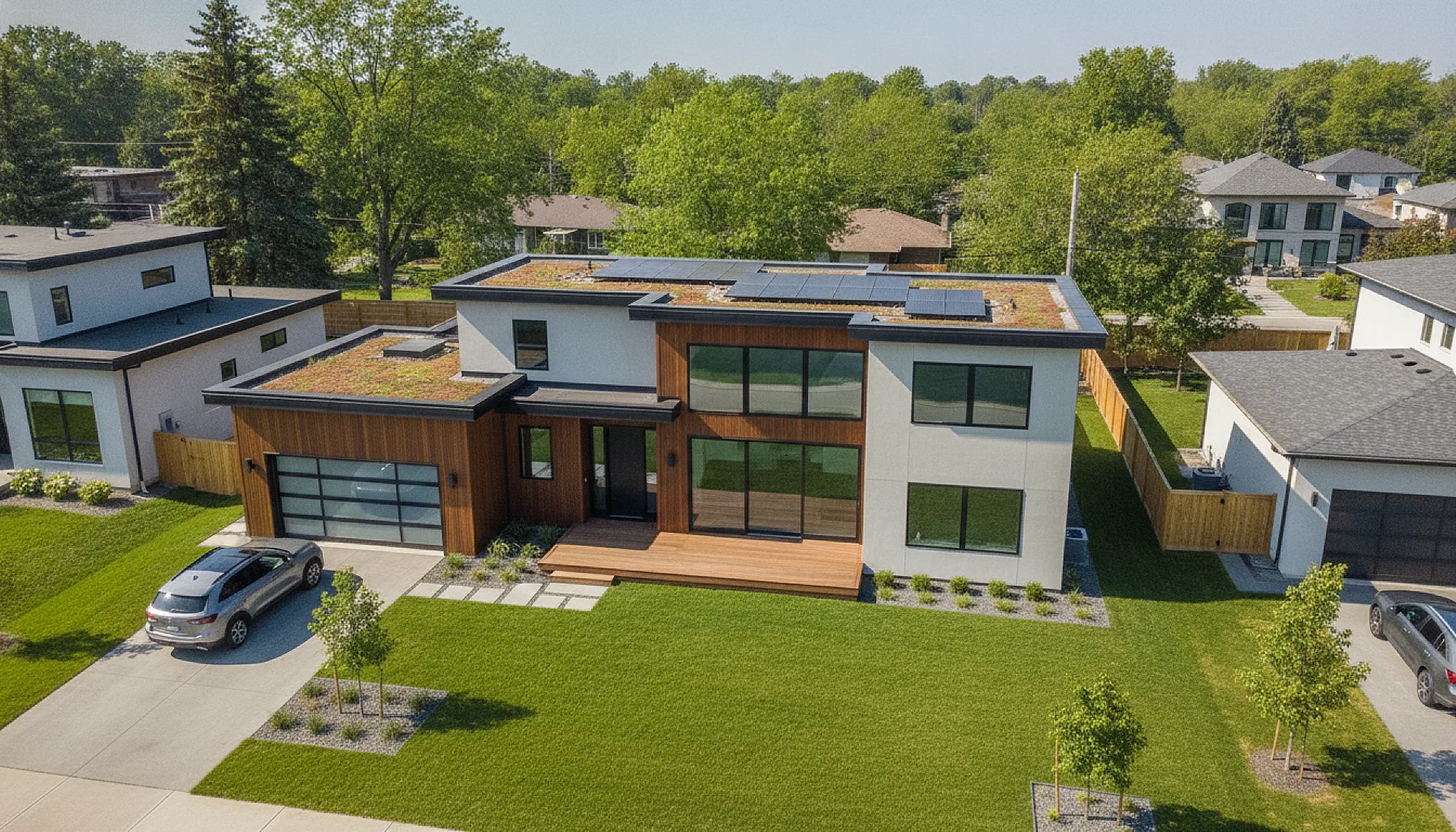 Completed project aerial view