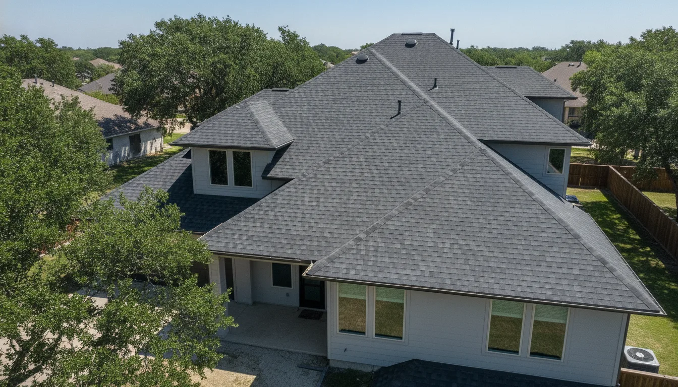 Completed project aerial view