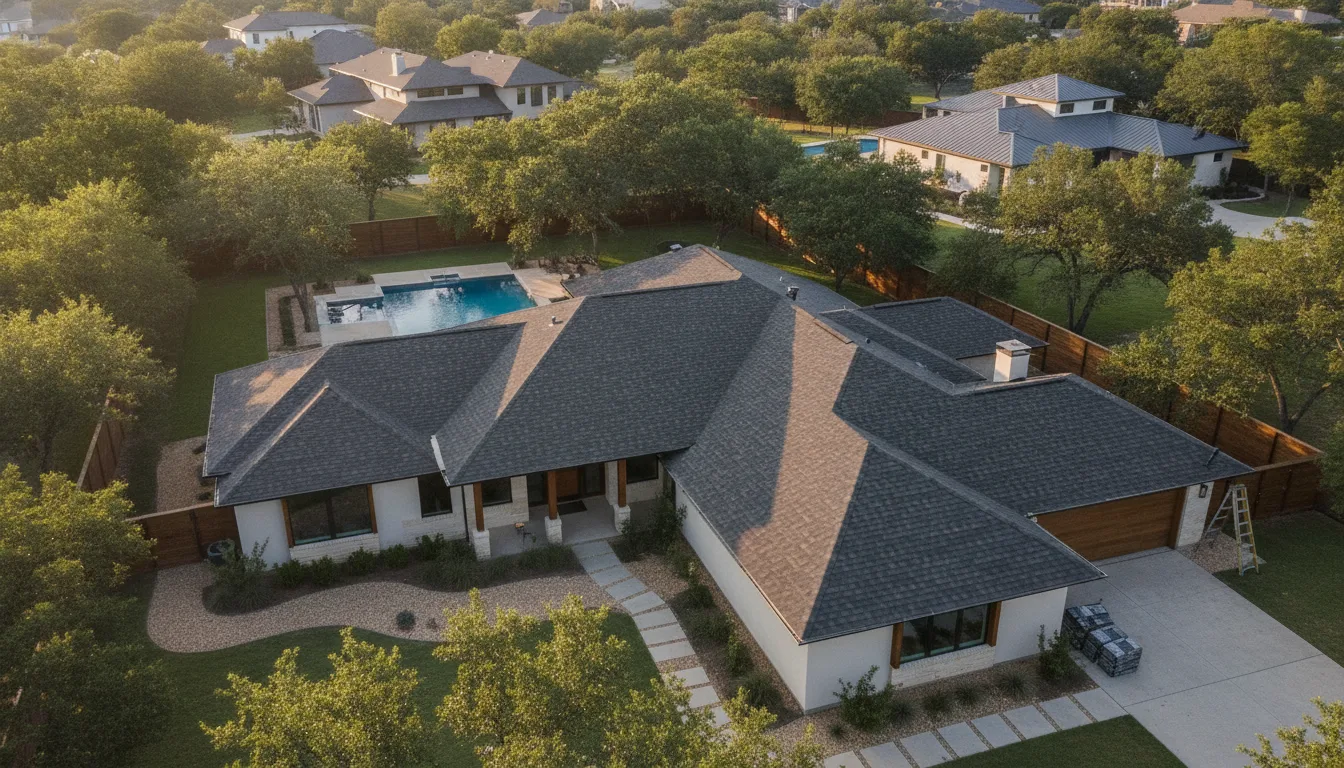 Completed project aerial view