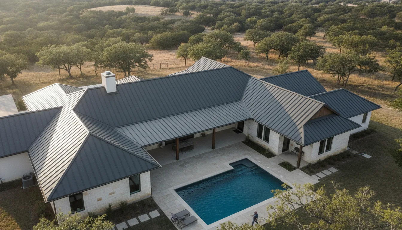 Completed project aerial view